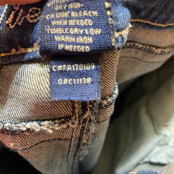 Wired Heart Boot Cut Mid Rise Denim Blue Jeans Size 29 - Picture 9 of 9